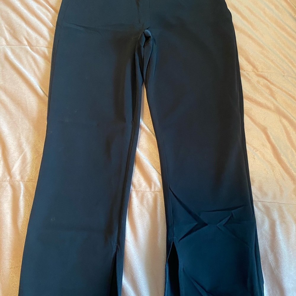 Black rayon capris